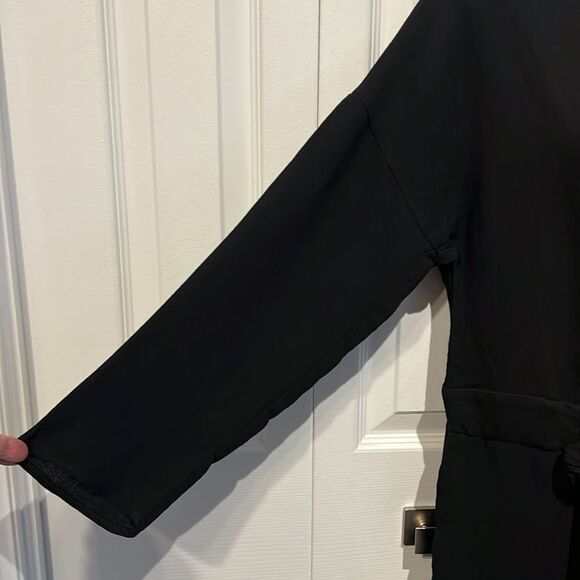 Mango Black Long Sleeve Jumpsuit Size S (fits oversized) Nwot - Picture 7 of 13